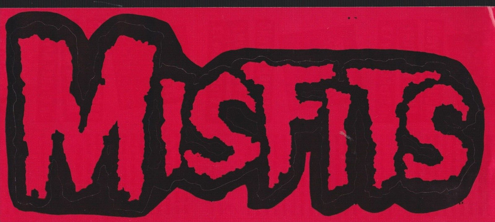 misfits promo sticker for american psycho 12x5 inches
