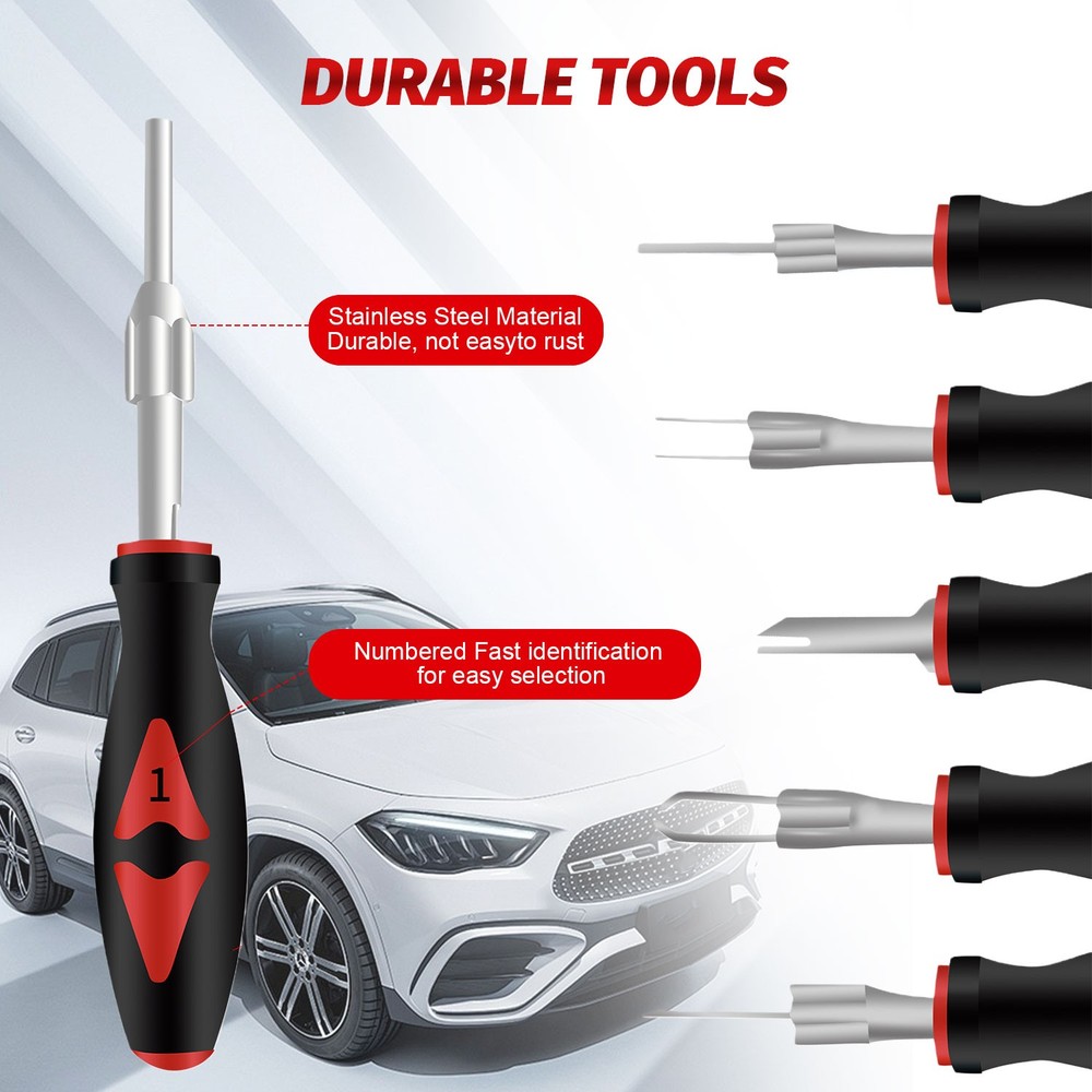 23pcs Universal Terminal Connector Release Tool Kit Extractor Removal Tool Set