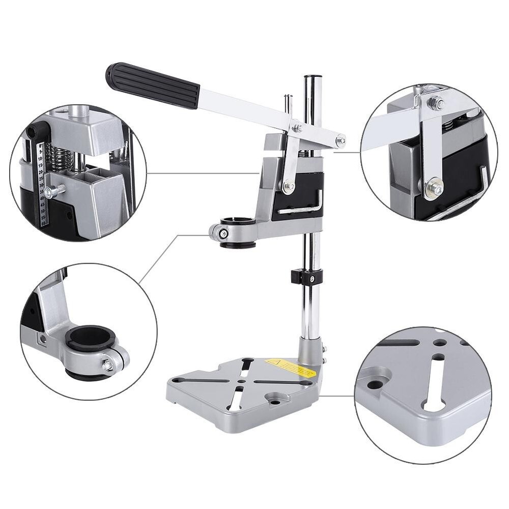 Universal Drill Press Stand Clamp Base for 38/43mm Power Drill Workbench Tool