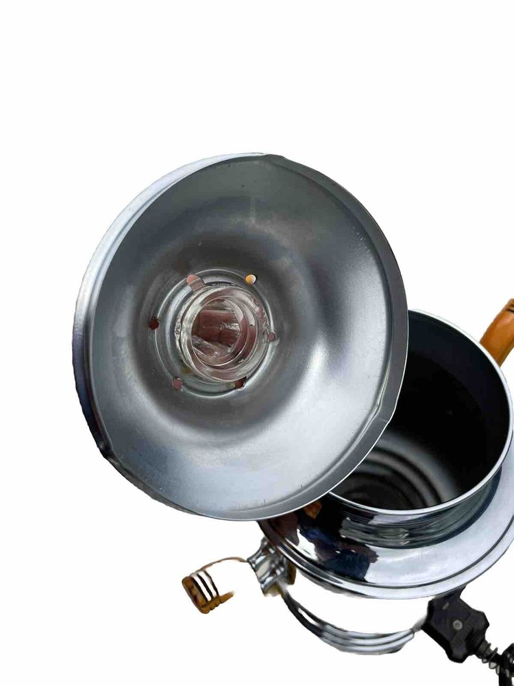 Art Deco No 96 Farberware Chrome Percolator Coffee Maker Set Bakelite