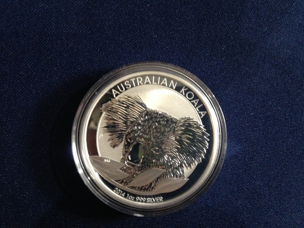 2014 Australia $1 Silver Koala Gem BU One Ounce E6070