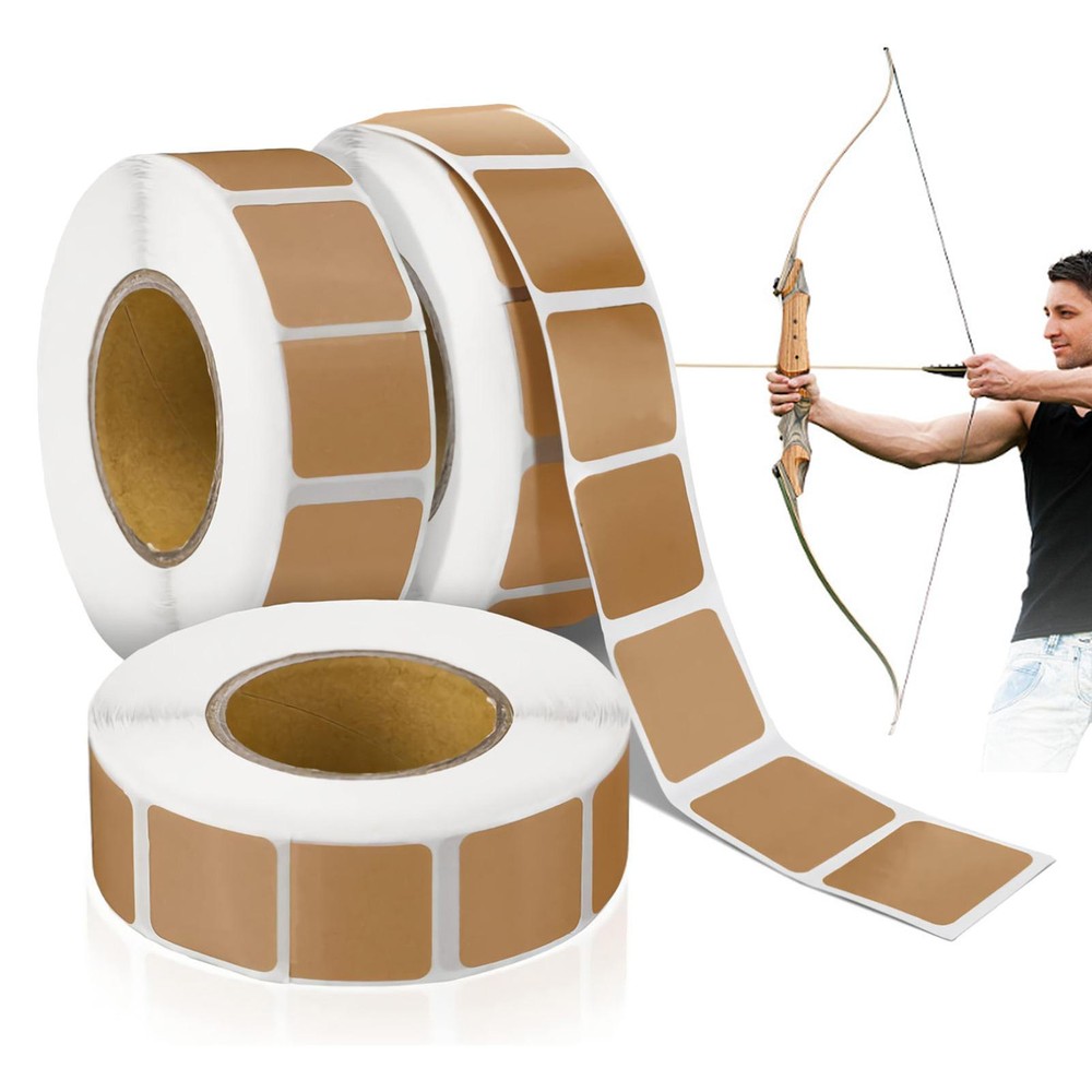 3 Rolls Action Target Paster Brown Square Repair Shooting Range Target Paster
