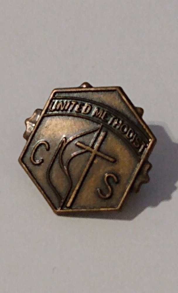 Vintage United Methodist CS Religious Lapel Pin