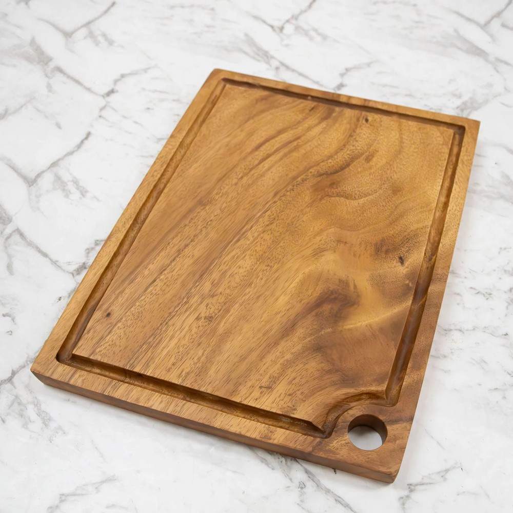 Darlin Acacia Rectangle Board w/Hole & Track Large