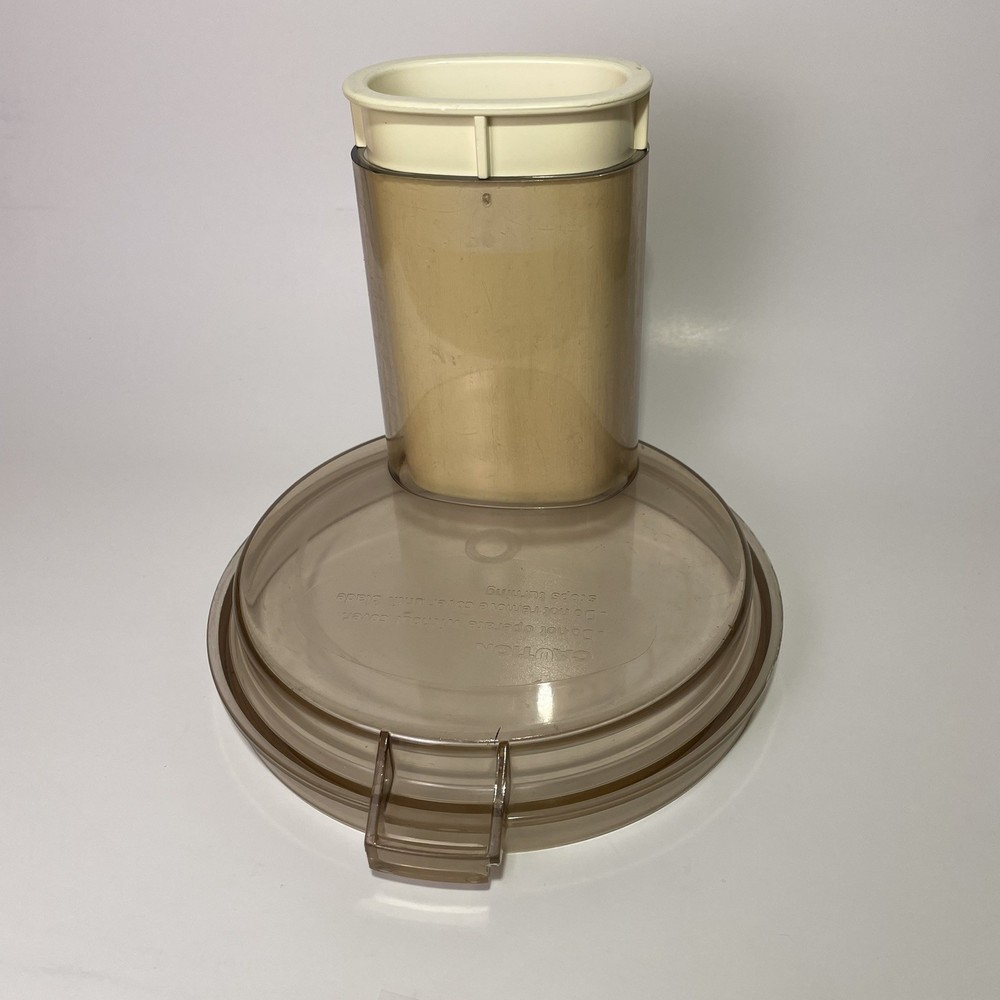 Original Cuisinart CFP-5A Food Processor Replacement Amber Lid & Pusher