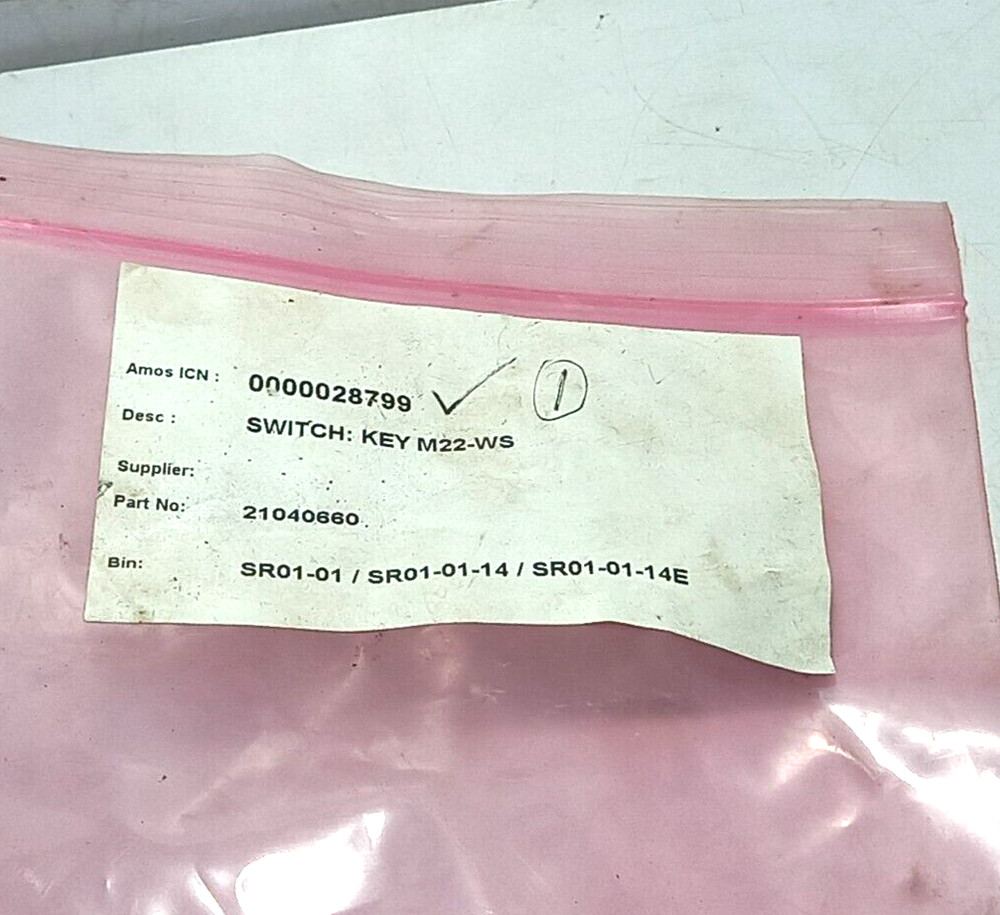 Eaton M22-WS Switch Key 21040660