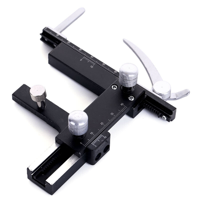 Biological Microscope Attachable Mechanical Stage X-Y Moveable Stage with Scale
