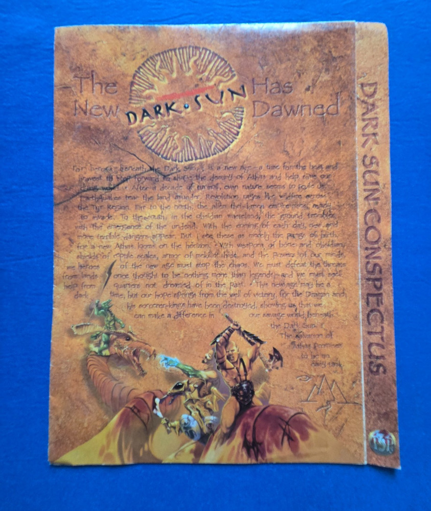 Dark Sun Conspectus - AD&D