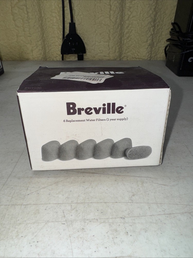 Breville Replacement Water Filters BWF100 Sealed Set Of 6 1 Year Supply