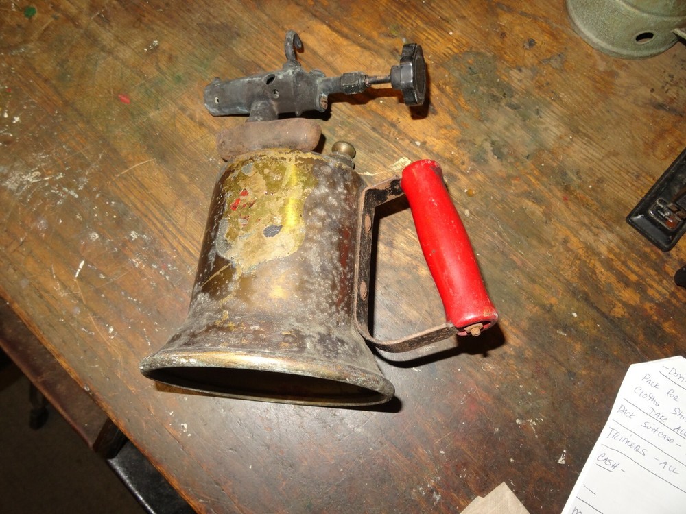 VINTAGE TURNER BRASS WORKS BLOW TORCH