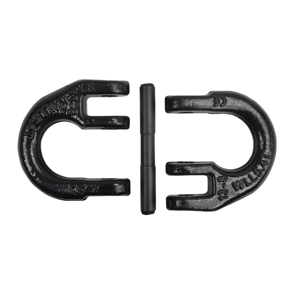 2Pcs 1/2" Grade 80 Coupling Link, Hammerlink, Hammer Lock Chain Connector Black
