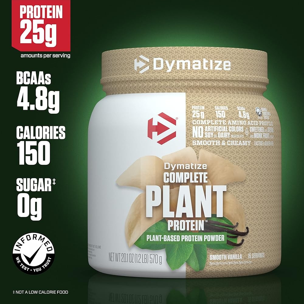 Vegan Plant Protein, Smooth Vanilla, Protein, BCAAs, plete