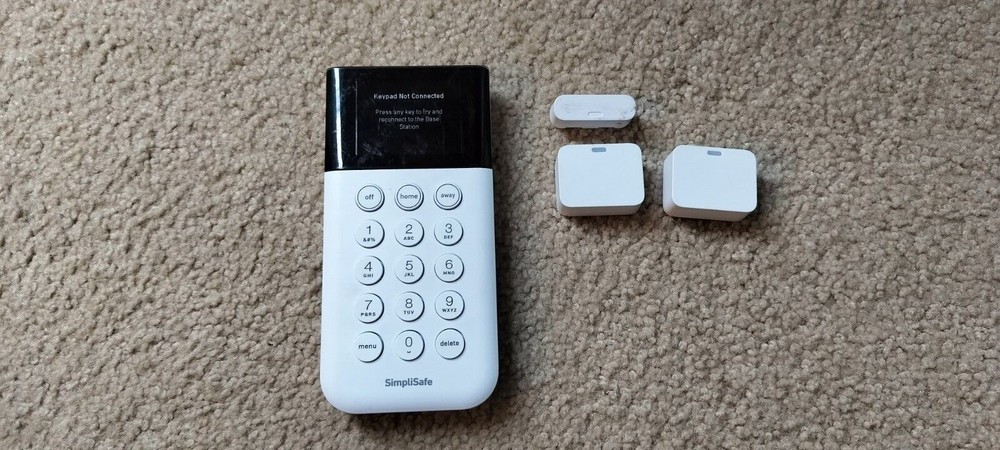 SimpliSafe Home Security System Replacement Keypad Remote White #SSKP3