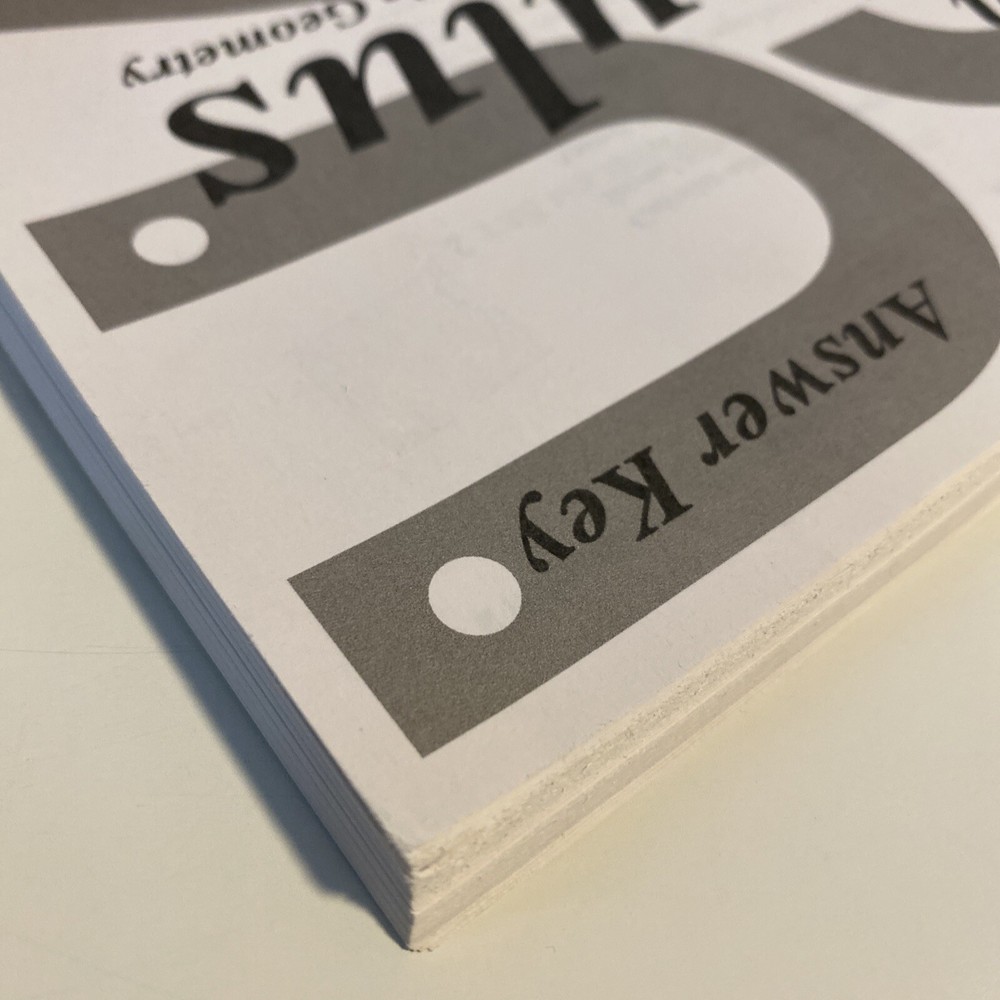 Saxon Calculus with Trigonometry and Analytic Geometry, Answer Key - Like New