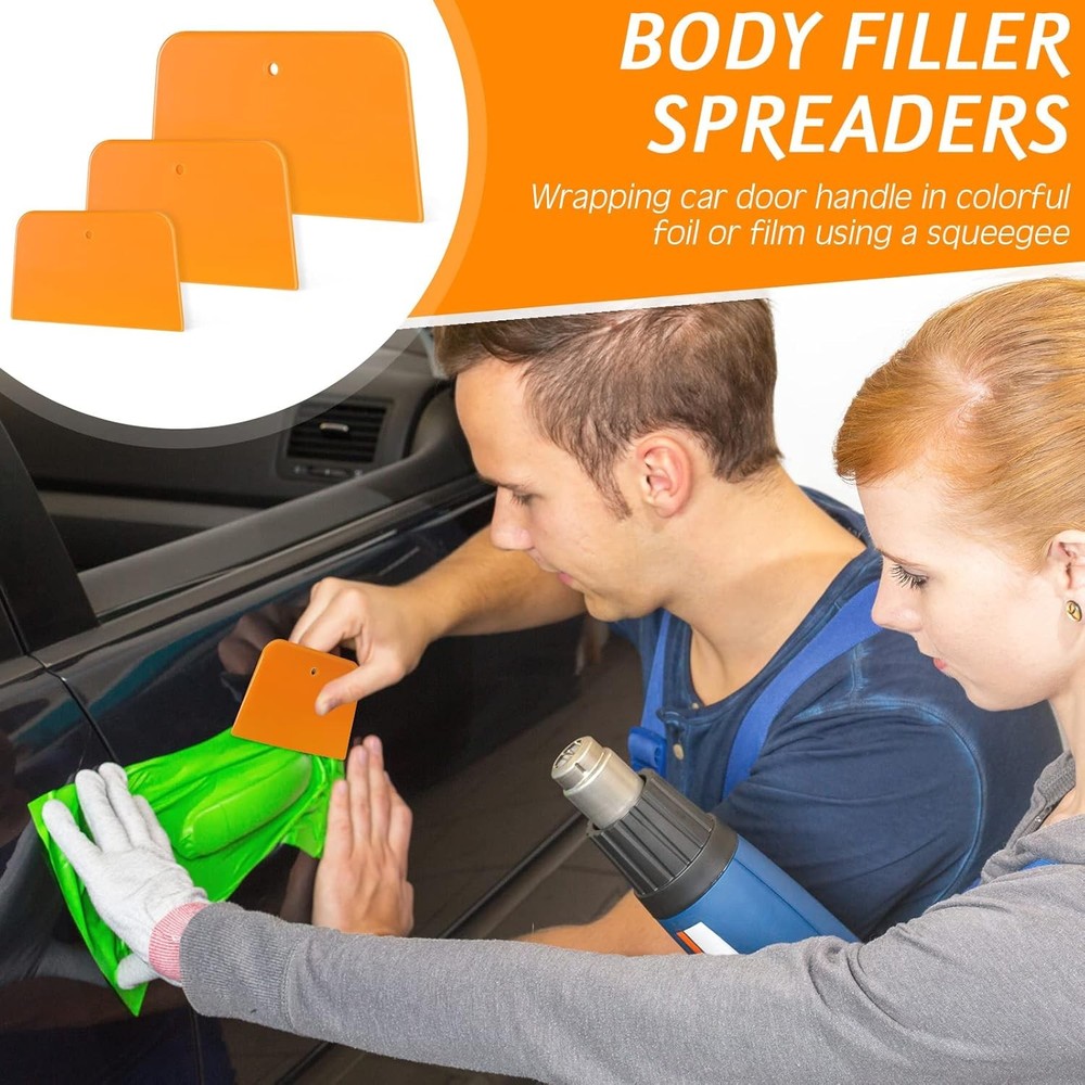 Car Body Filler Spreader Reusable Plastic Putty Scraper Tools