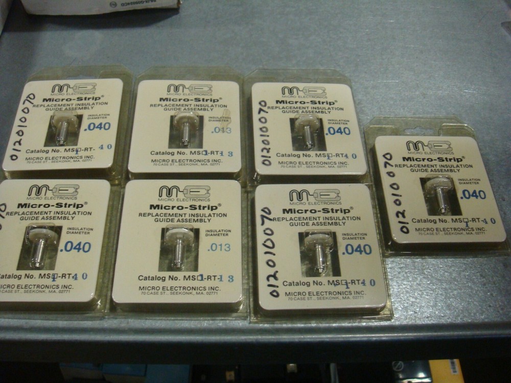 Lot of 5= MS1-RT-40 2= MS1-RT-13 Micro Electronics replacement insulation guide
