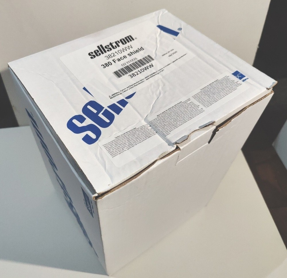 SELLSTROM Face Shield Visor: Clear, Polycarbonate, 6.5 in Visor Ht