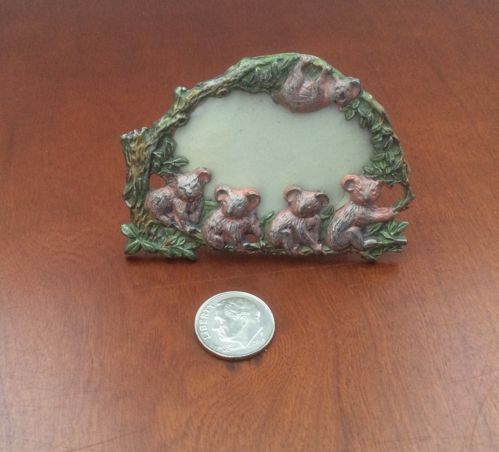 Vintage Painted Metal Koala Frame