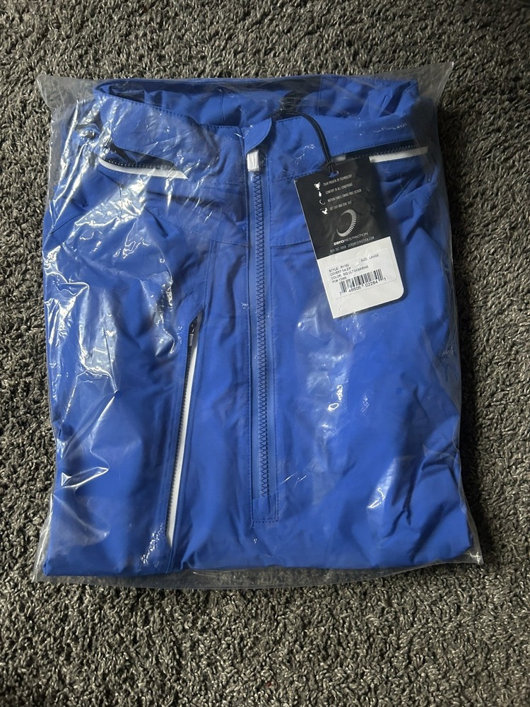 NEW Zero Restriction Men’s Large Covert 1/4 Zip Waterproof Jacket
