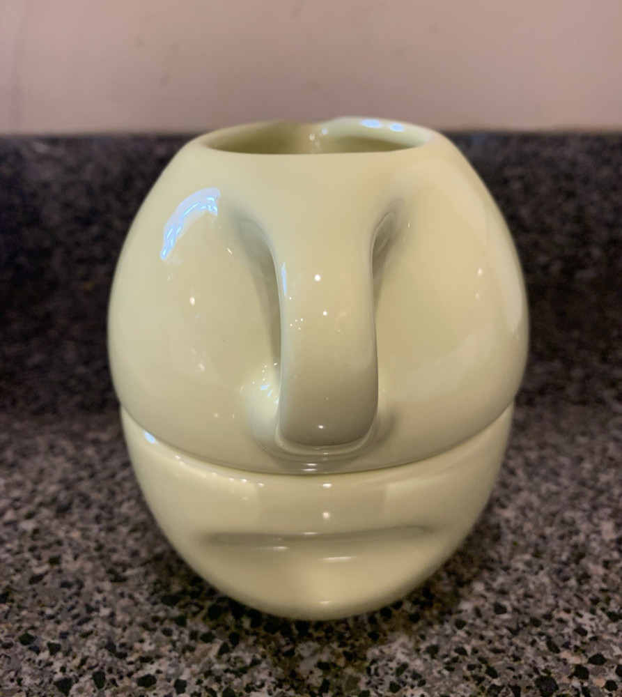 Russell Wright Casual China Light Yellow Stacking Cream & Sugar EUC