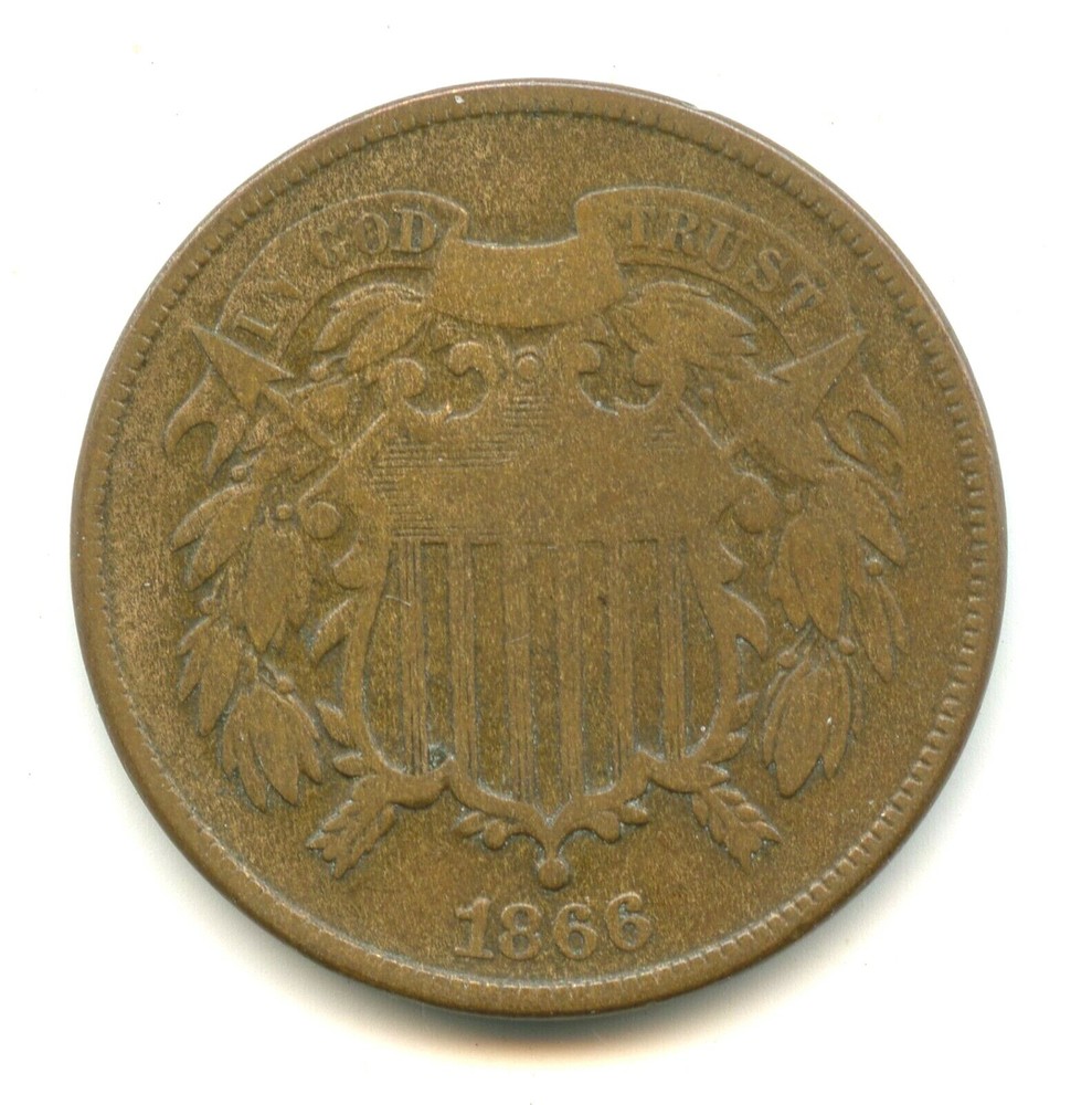 1866 Shield Two Cents