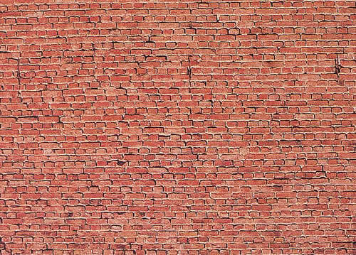 Faller 170607 HO Scale Embossed Panel Building Material Sheet -- Glazed Brick