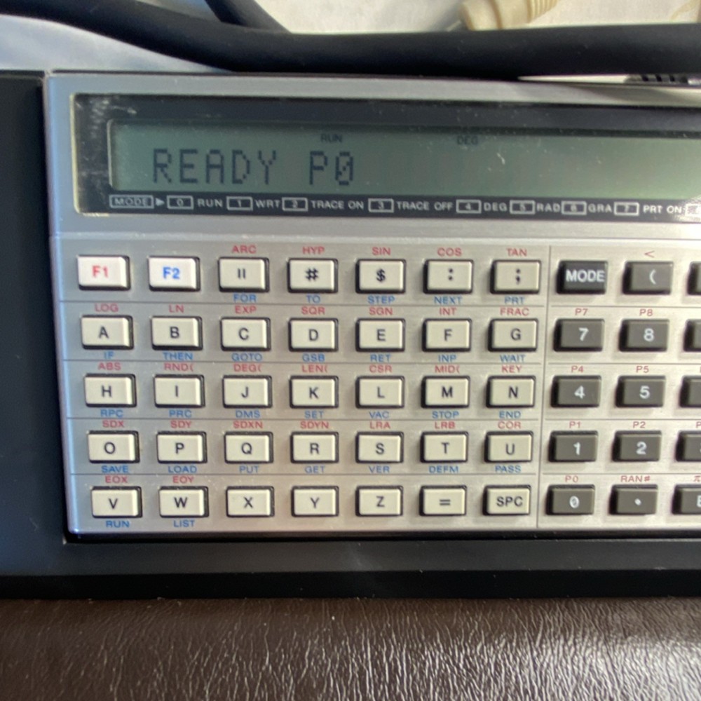 Casio FX-702P Vintage Programmable Calculator w/ FA-2 Cassette Interface, Manual