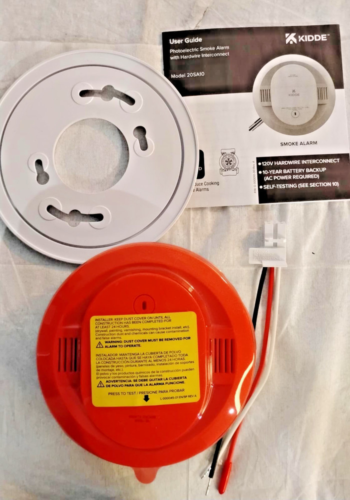 Kidde Hardwired Smoke Detector 20SA10 Battery Backup Interconnectable
