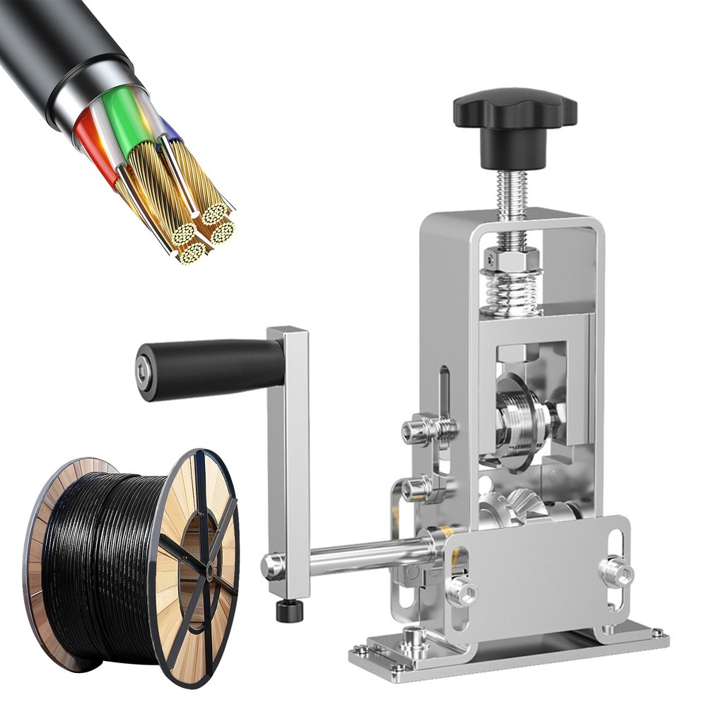 Manual Electric Wire Stripping Machine Cable Stripper Crank Scrap Copper Cutter
