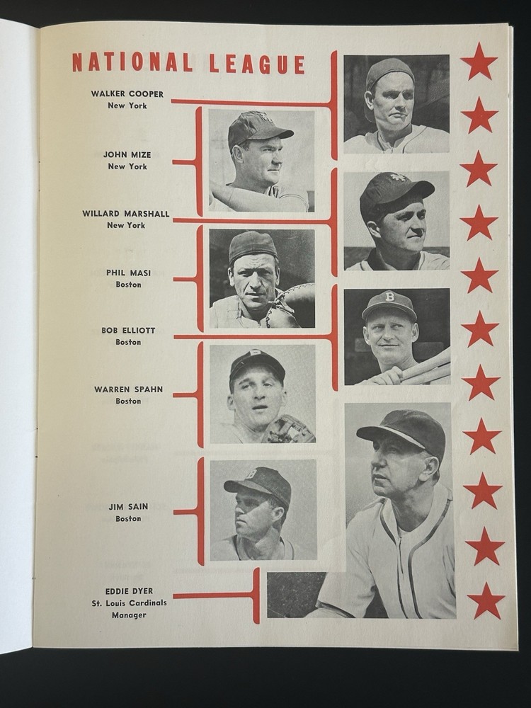 1947 MLB Baseball All Star Game Program @ Chicago Wrigley Field - EX scored
