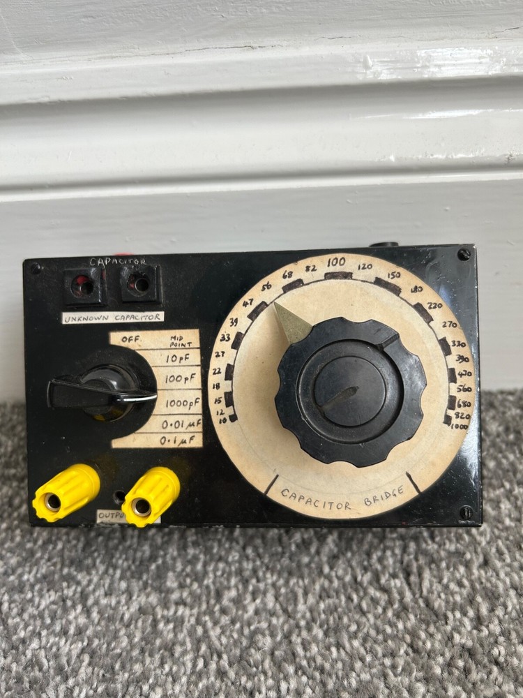 Vintage  Homemade Capacitance Bridge.
