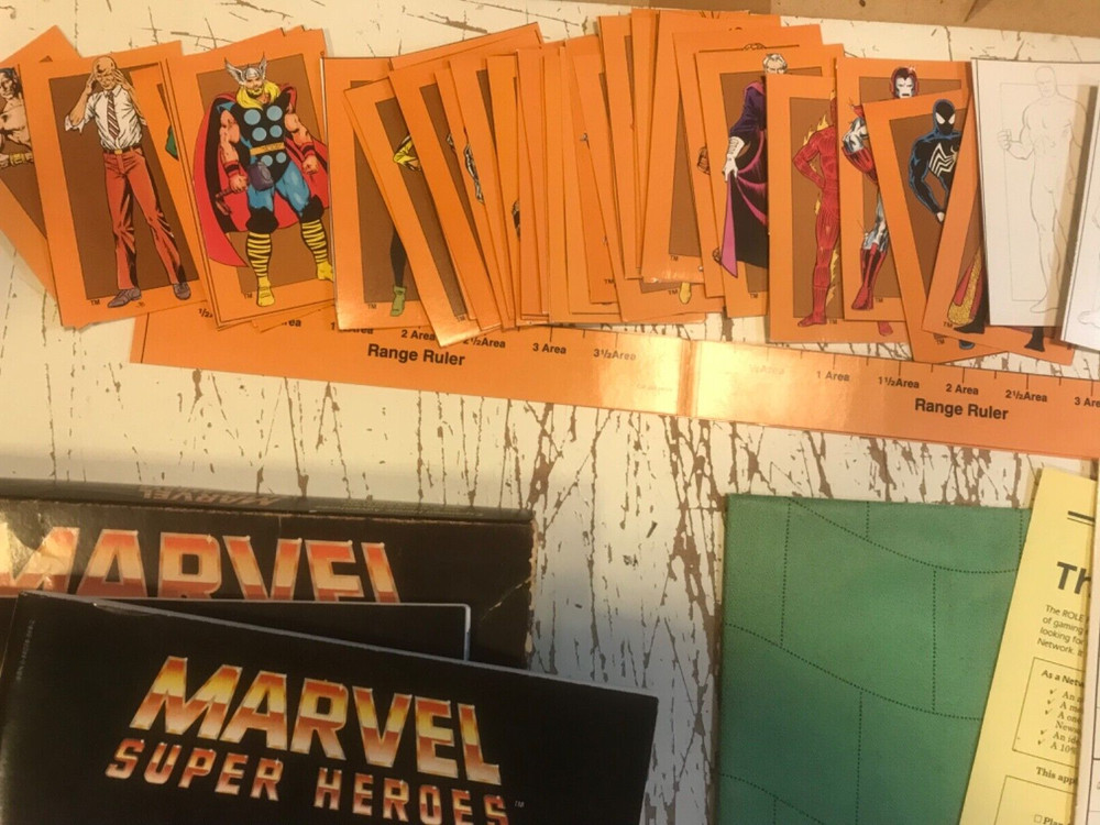 MARVEL SUPER HEROES ADVANCED SET TRS 1986 ROMPER GAME