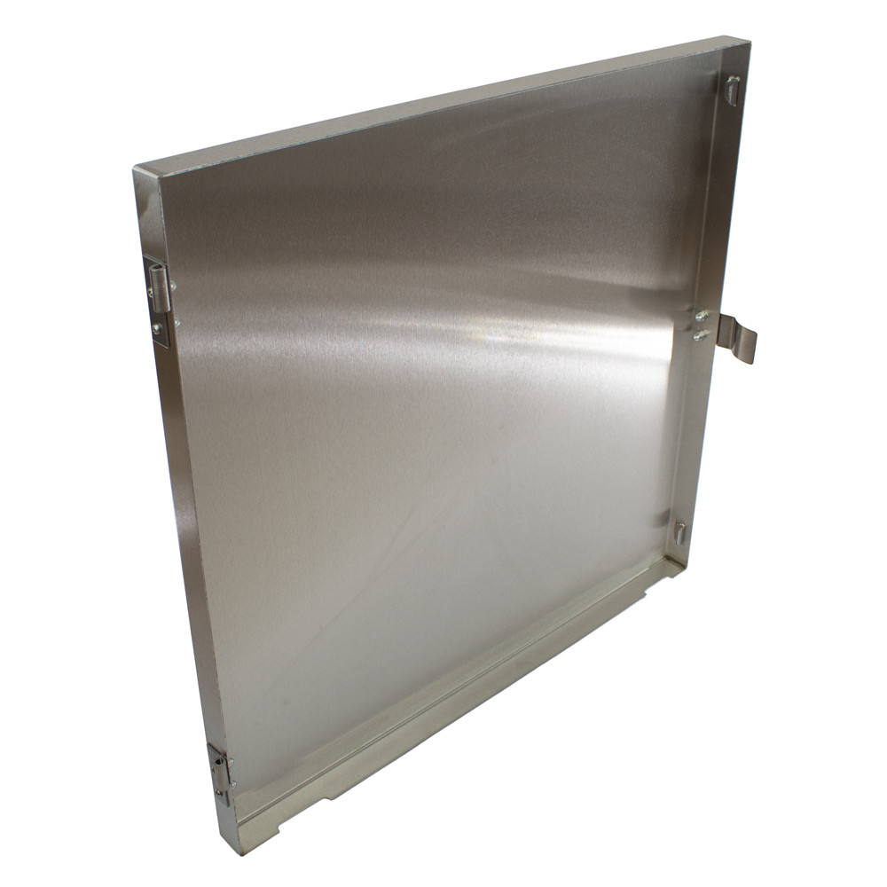 UPPER DOOR ASSEMBLY, STAINLESS STEEL, COMPLETE WITH HARDWARE