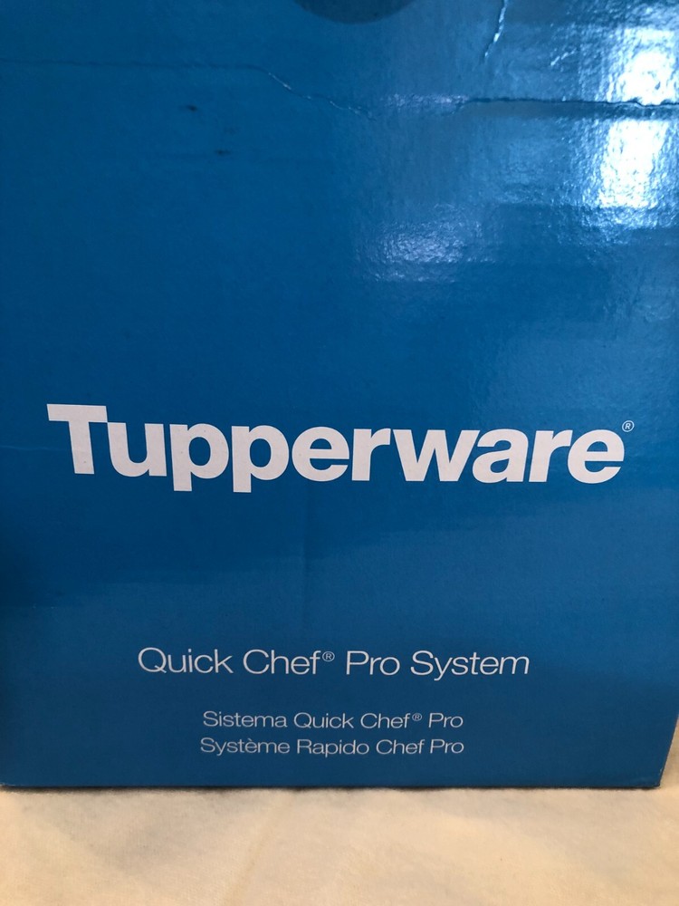 Tupperware Power Chef Pull-cord System With Whisk And Blade Time Savers New