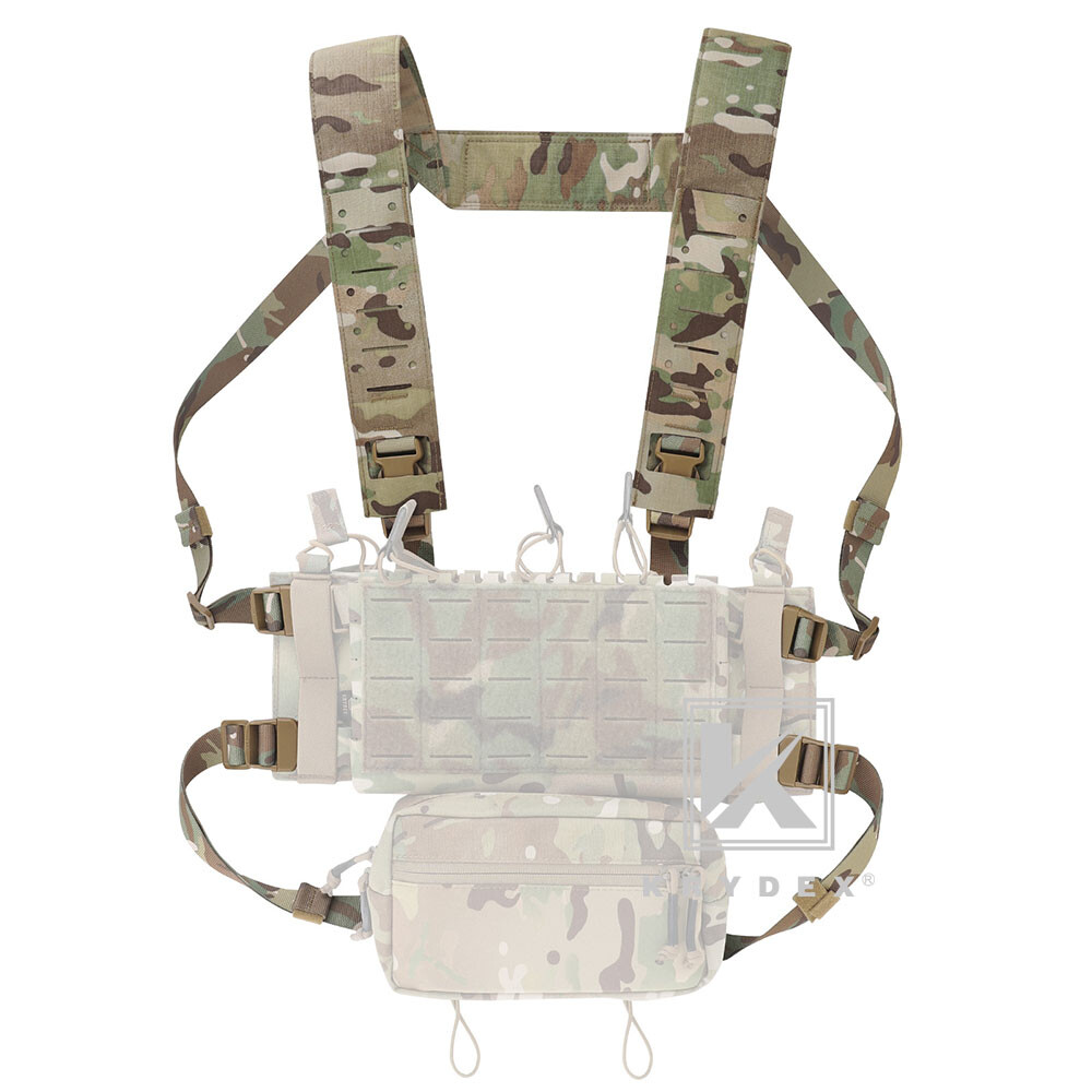 KRYDEX Micro Fight Fat Strap H Harness Shoulder & Back Strap Laser Cut MOLLE