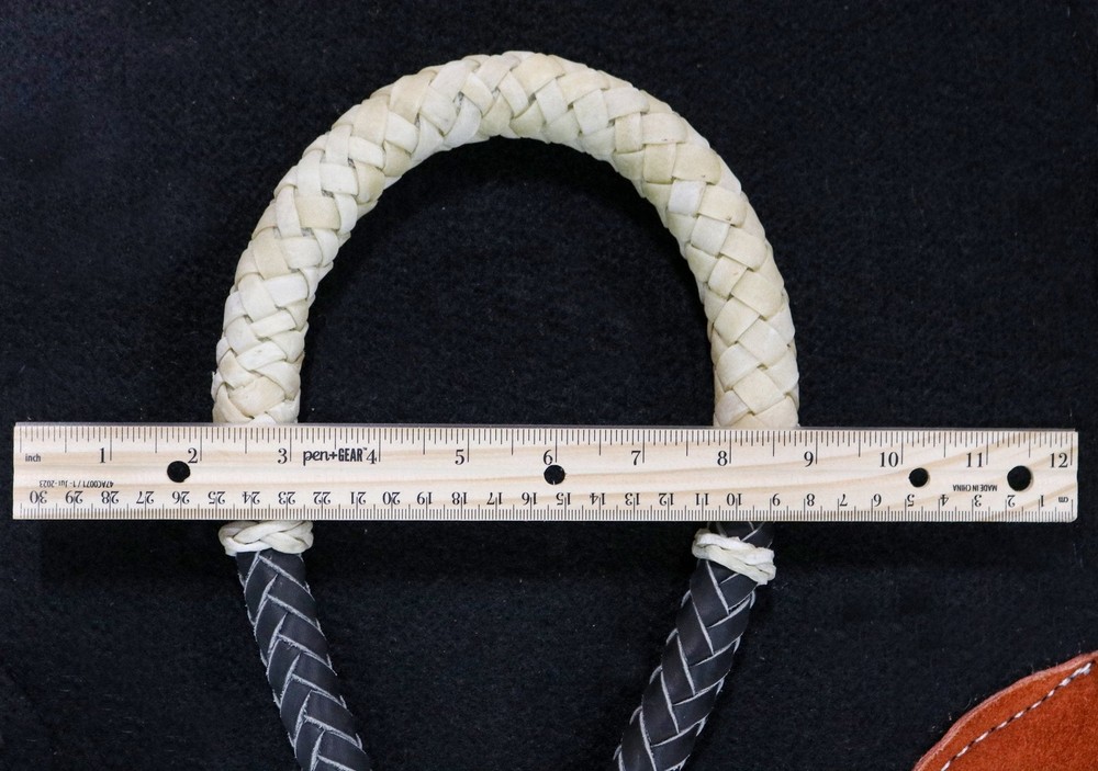 Black Braided Rawhide Leather Horse Bosal Cable Core