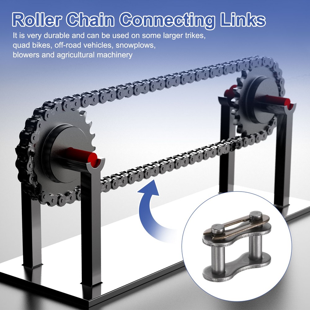 30Pcs #41 Roller Chain Connecting Links 16mm Pitch Chain Master Links
