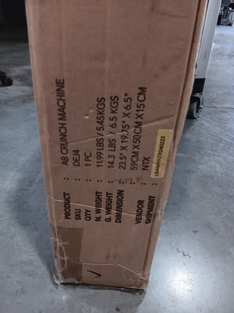 Yes4All Ab Crunch Machine Black Red Lockable Handle