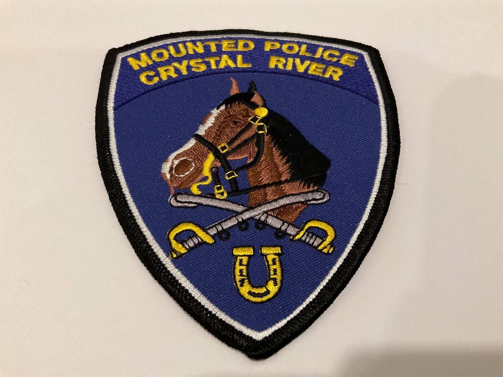 Crystal River Mounted Police State Florida FL horse patch