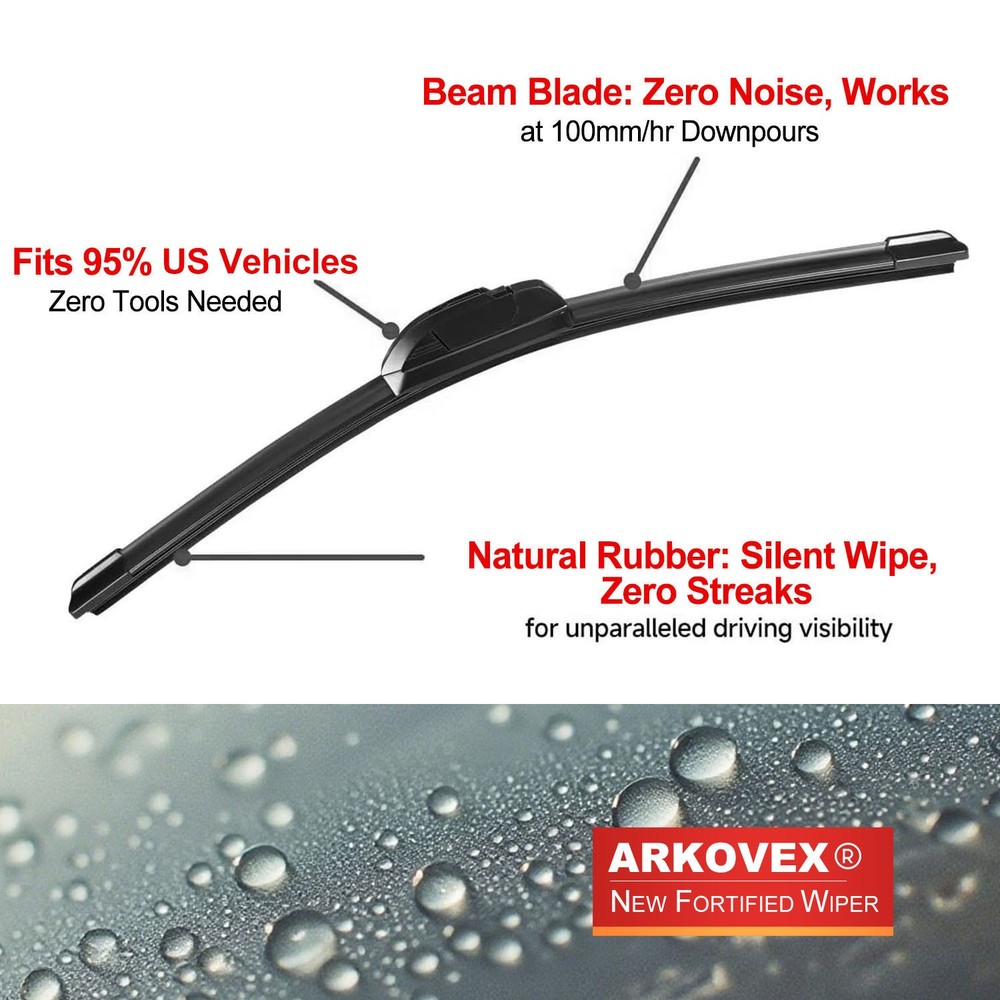 2PCS 24"+20" Front Windshield Wiper Blade Fit For Chrysler Pacifica 2017-2024