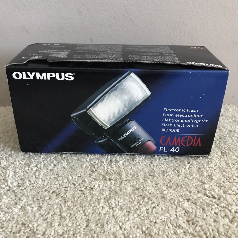 Olympus FL-40 Electronic Camera Flash Unit New In Open Box