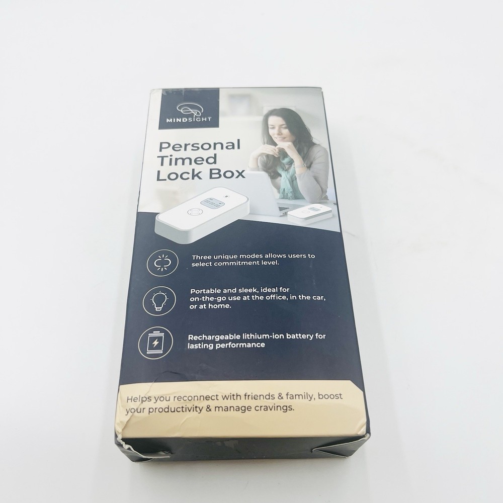 Mindsight Personal Timed Lock Box | Unplug from Phones & Other Distractions