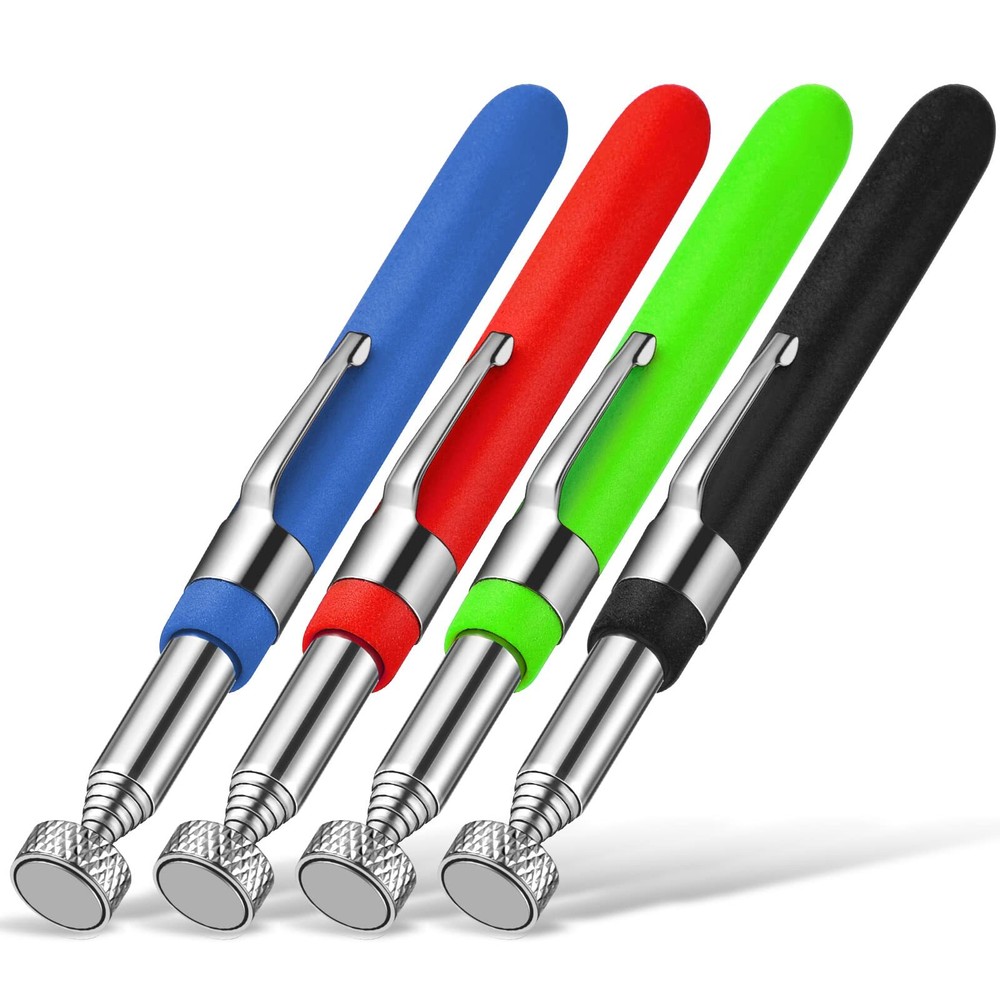 4 Pack 8Lbs Telescoping Magnetic Pickup Tool Extendable Stick Rods for Men