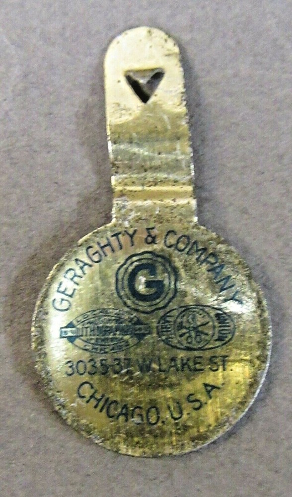 older vintage Vote HARRY G. WRIGHT for AUDITOR tin litho tab button ^