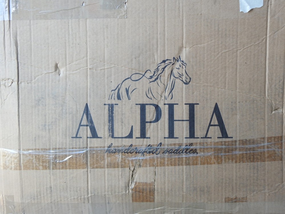 Alpha Cimarron Red Saddle Show Saddle FANCY Red/Black