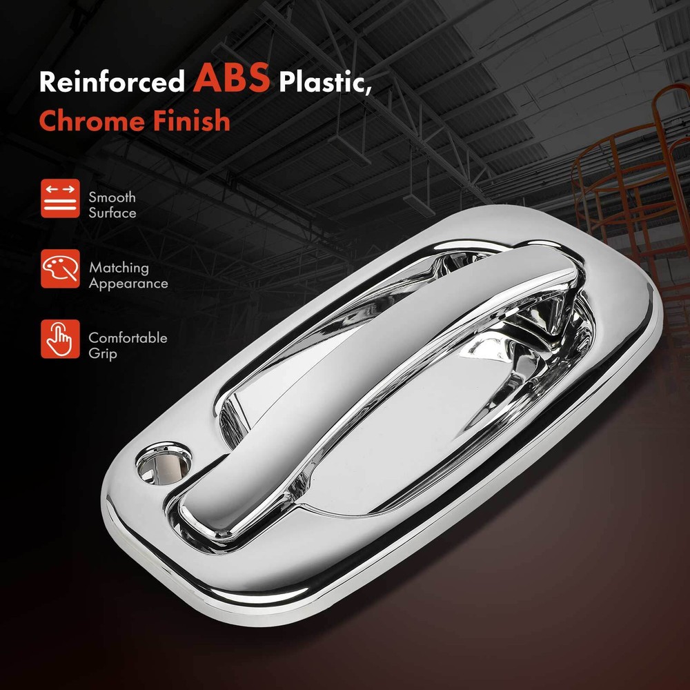 3x Chrome Front &Tailgate Exterior Door Handle for Chevy Silverado 1500 2500 GMC