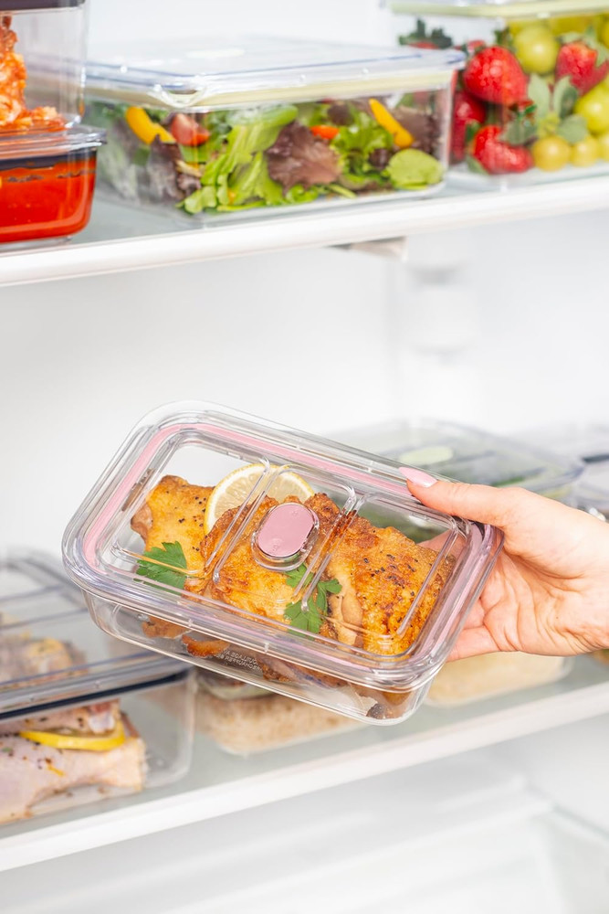 Latchlok Click 14.5 Cup Food Storage Container, Rose