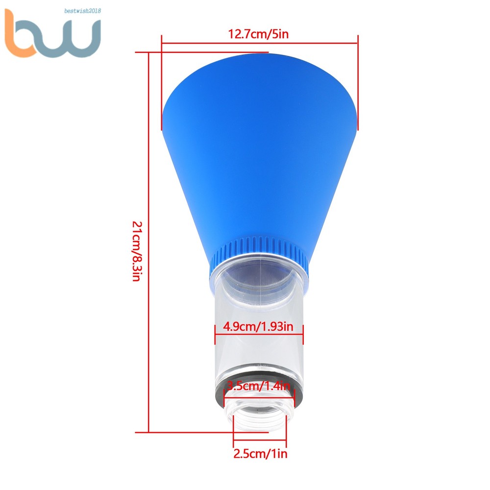 Locking Transmission Oil Funnels Threaded Adapter Fill Tool Plastic