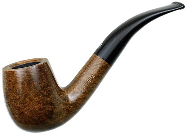 Savinelli One Starter Kit Smooth Bent Billiard (601) 6mm Filter Pipe w/ Case