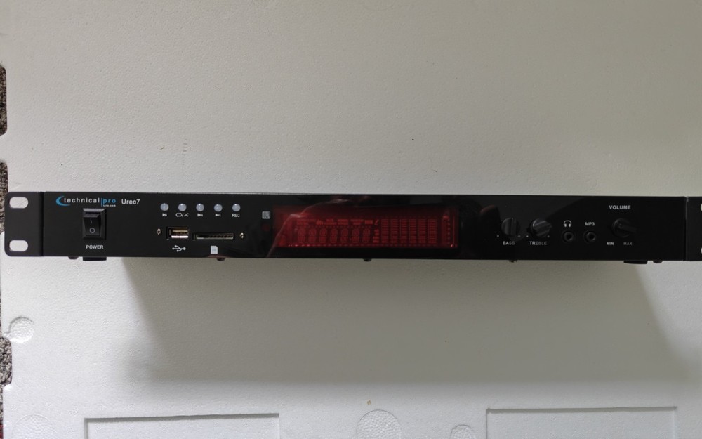 Technical Pro UREC7 Rack Mountable USB/SD Recording Deck